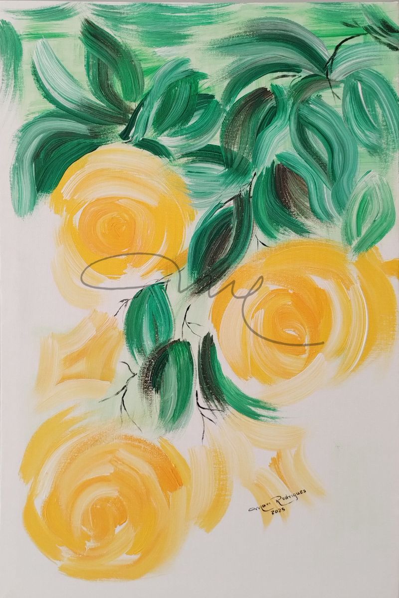 Trio de Rosas Amarelas